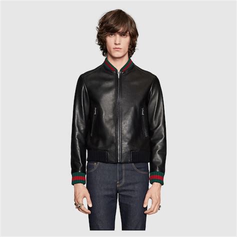 gucci jack boef|Gucci leather jacket.